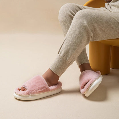 Slippers Women - Soft Peep-Toe Comfort Slippers