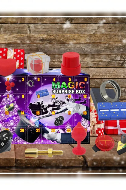 Magic Tricks Advent Calendar – 24 daily surprises, cardboard construction, ages 8+