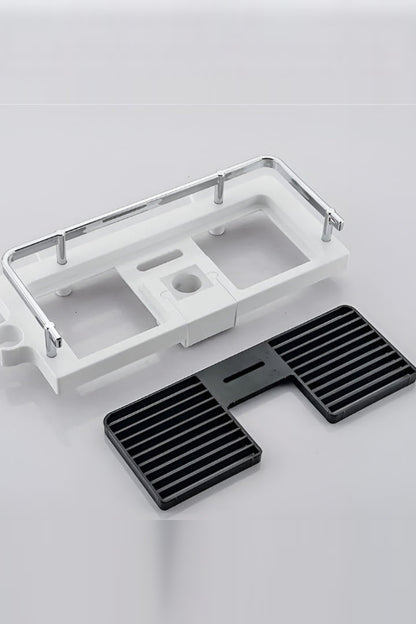 Drill-Free Shower Caddy – Adjustable Support for Shower Rail