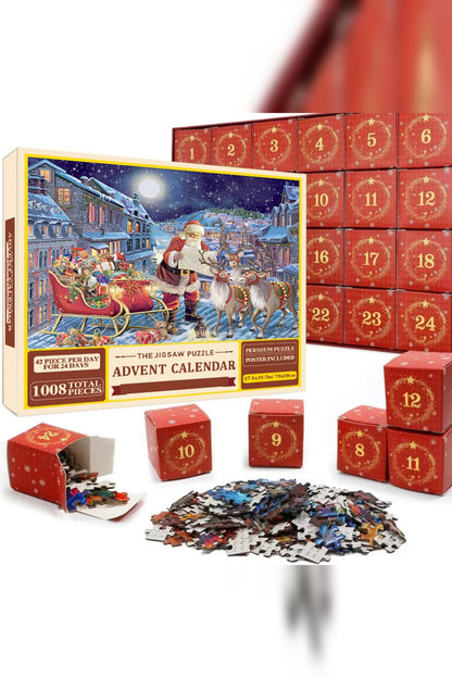 Jigsaw Advent Calendar 2026 – 1008 Pieces, One Christmas Picture
