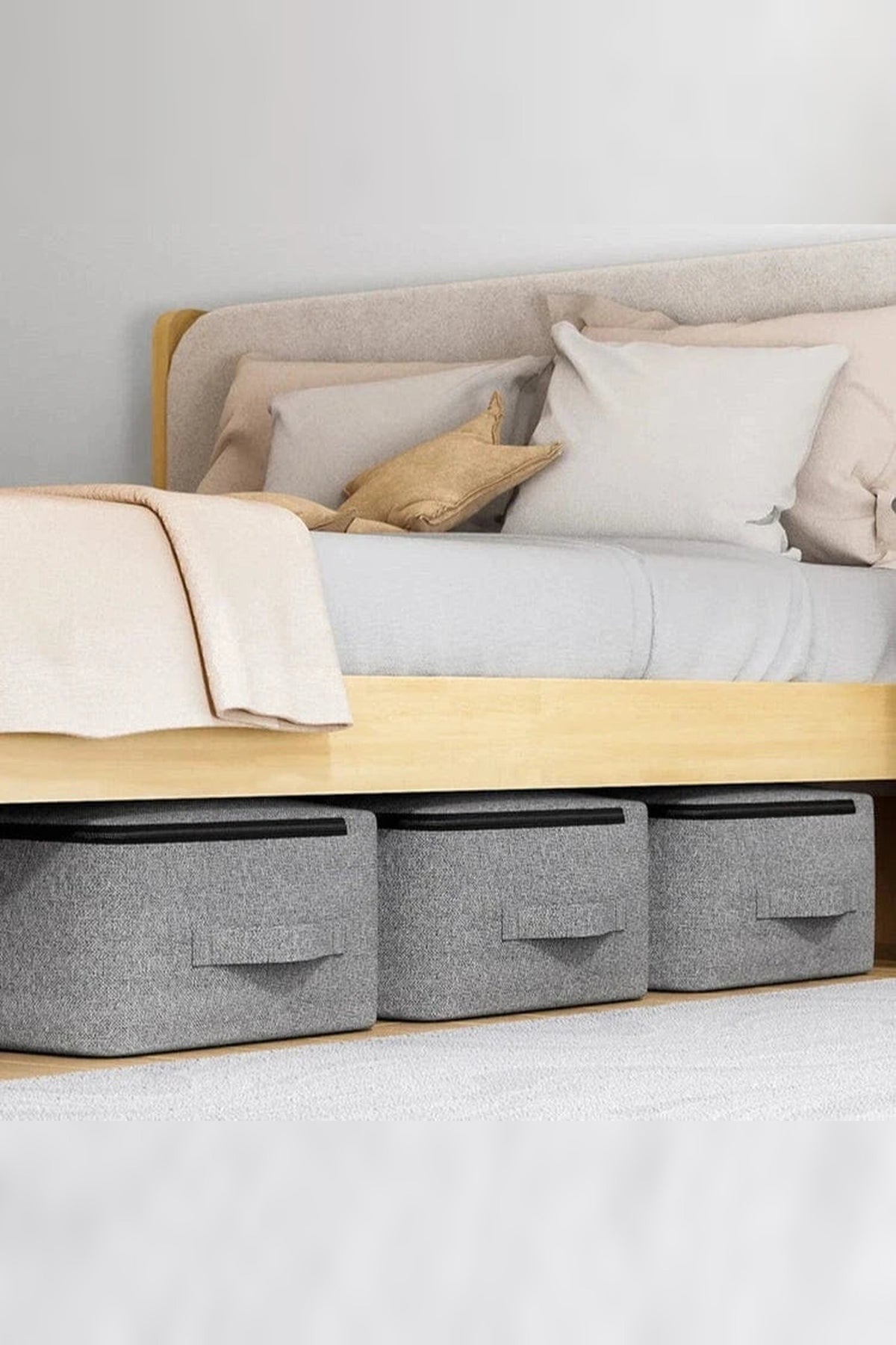 Under-Bed Storage Box – Flat Box with Clear Strip