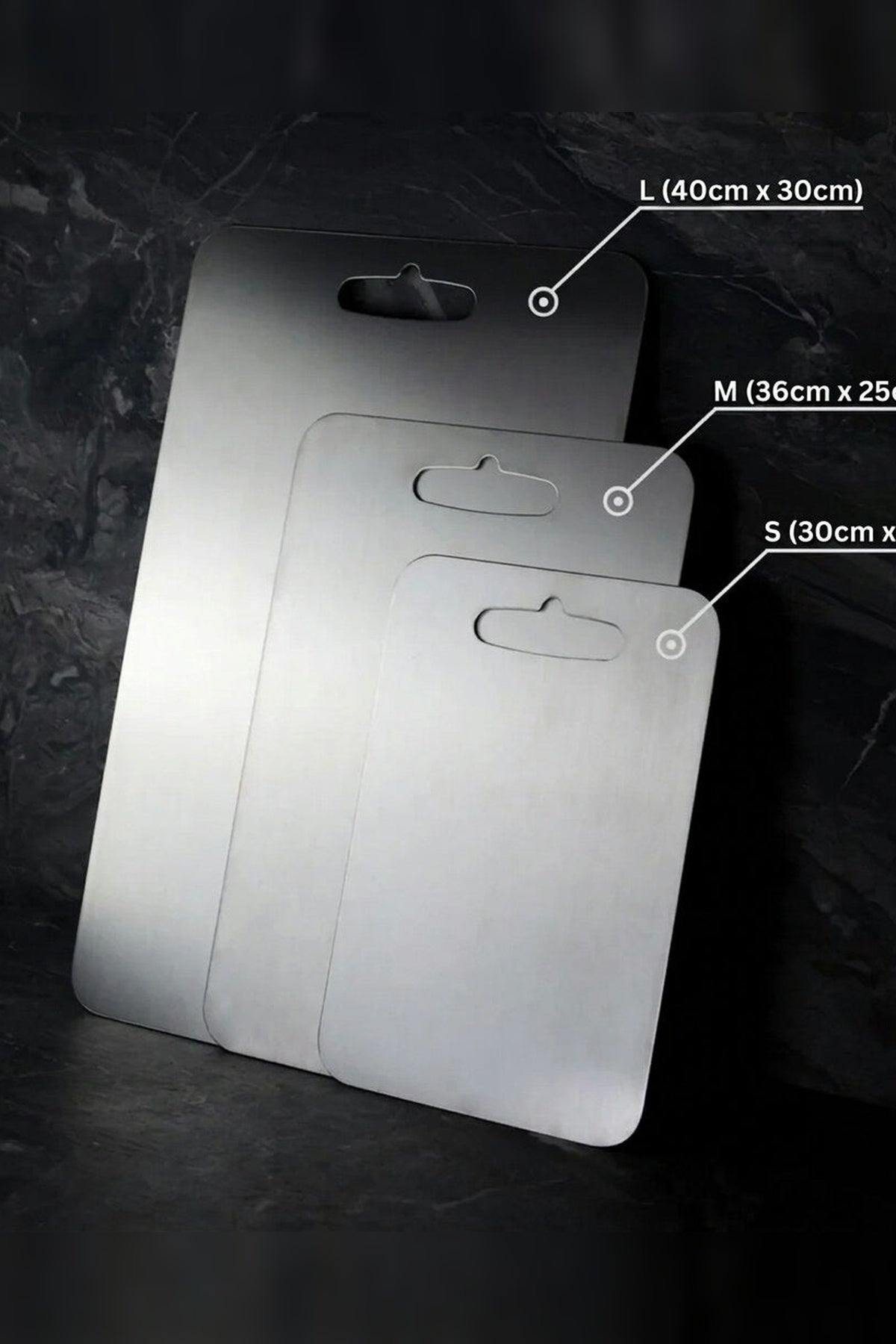 Titanium Cutting Board – Non-porous surface, lightweight, durable