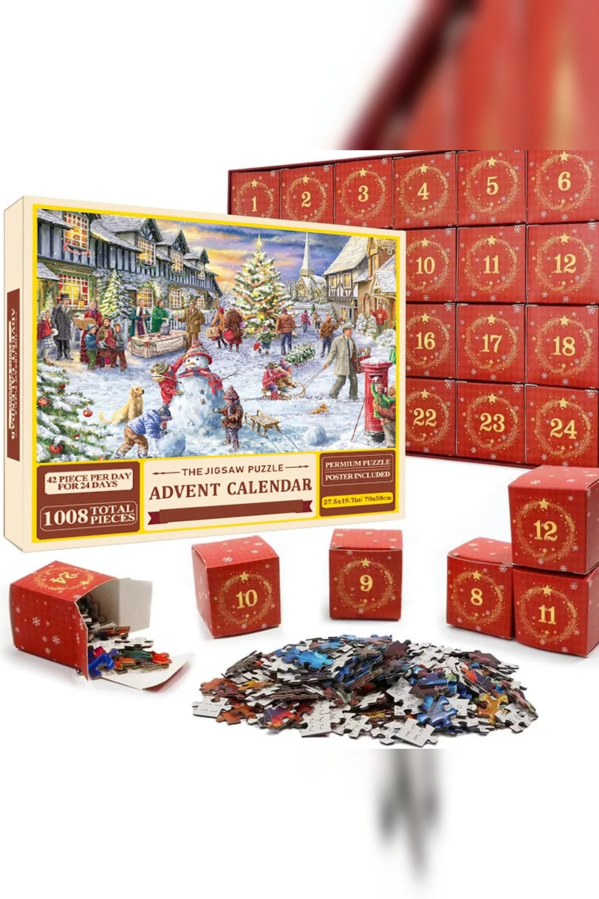 Jigsaw Advent Calendar 2026 – 1008 Pieces, One Christmas Picture