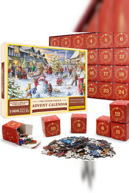 Jigsaw Advent Calendar 2026 – 1008 Pieces, One Christmas Picture