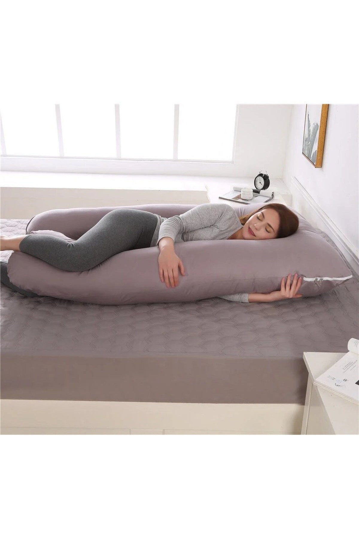 Body Pillow – Ergonomic Support, Removable Cover