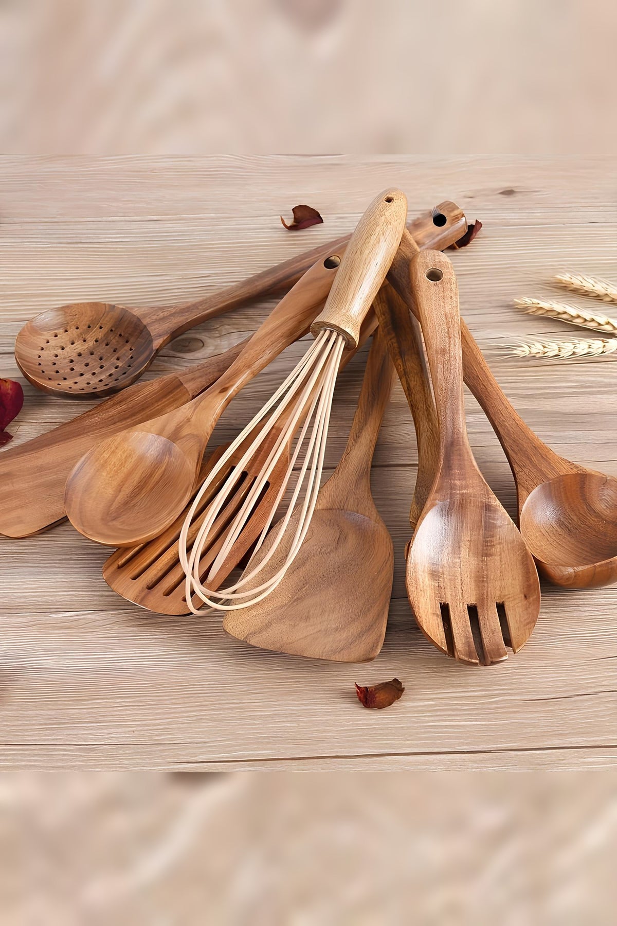 Teak Kitchen Utensil Set – Eleven Pieces