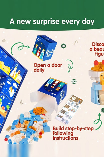 Nativity Advent Calendar – 24 daily building sets, complete scene