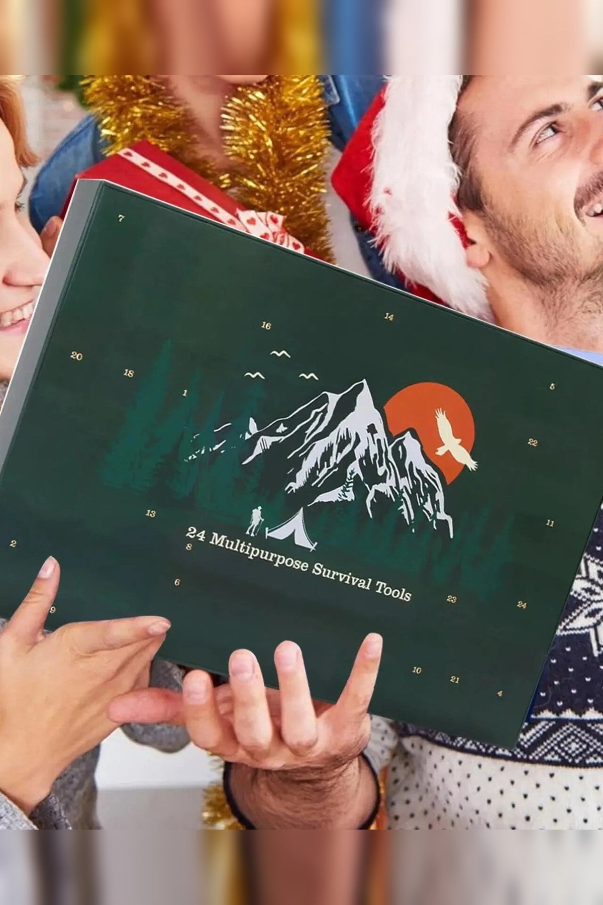 Survival Advent Calendar – 24 outdoor tools, weather-resistant, portable