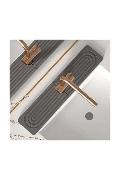 Diatomite Drying Mat – absorbs splashes beside the sink, wipes clean