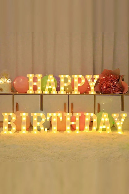Light-Up Letters with LED Dots – Letters, Numbers and Symbols