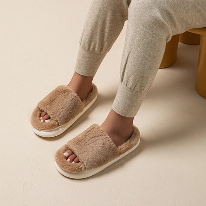 Slippers Women - Soft Peep-Toe Comfort Slippers