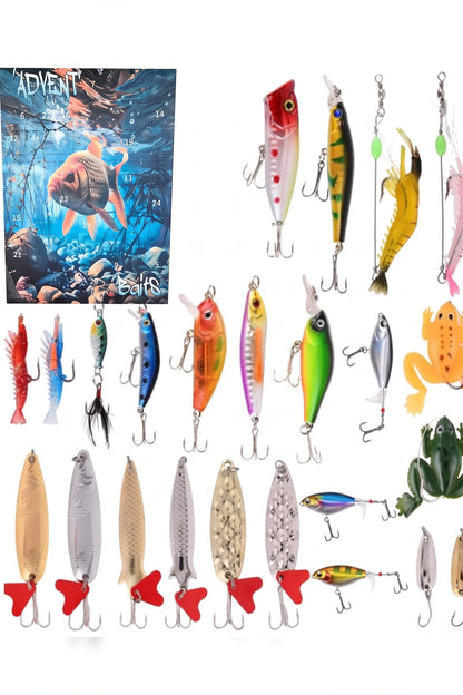 Fishing Advent Calendar – 24 lures, spinners and soft baits