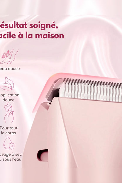 Intimate Electric Razor – cordless, two interchangeable heads, waterproof