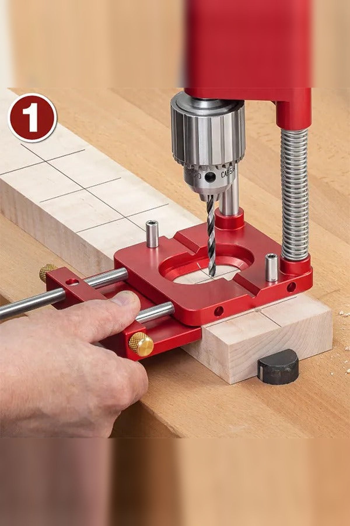 90-Degree Drill Guide – Keeps the Drill Bit Straight