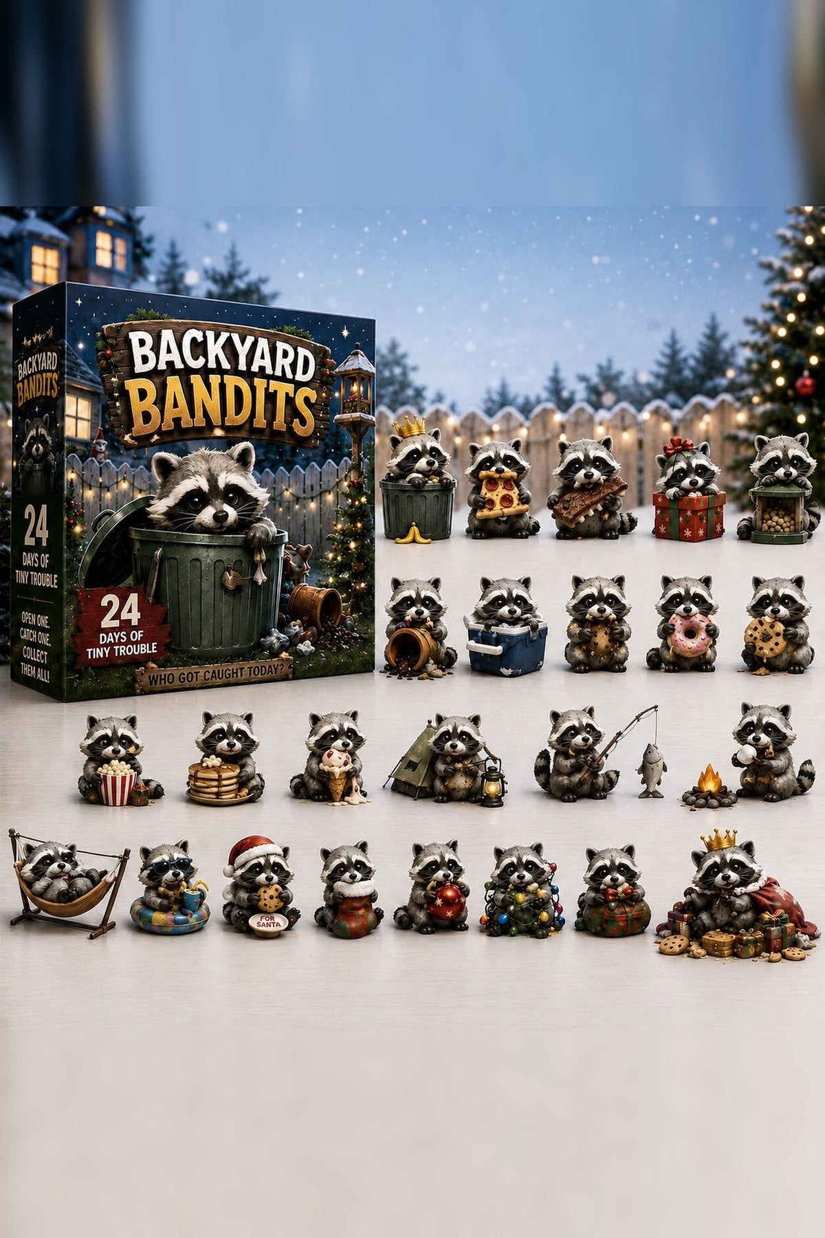 Raccoon Advent Calendar 2026 – 24 Collectible Figures