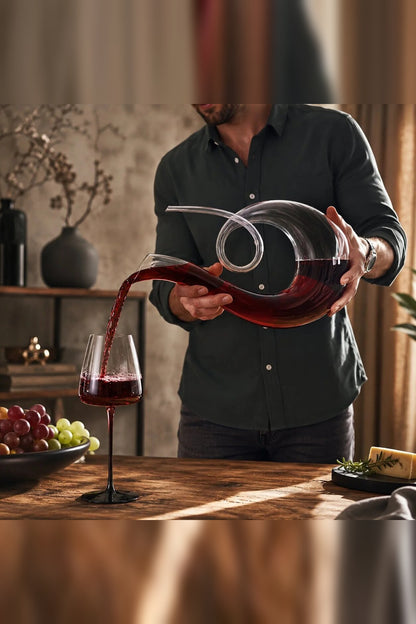Wine Aerator Carafe – Elegant Spiral for Serving
