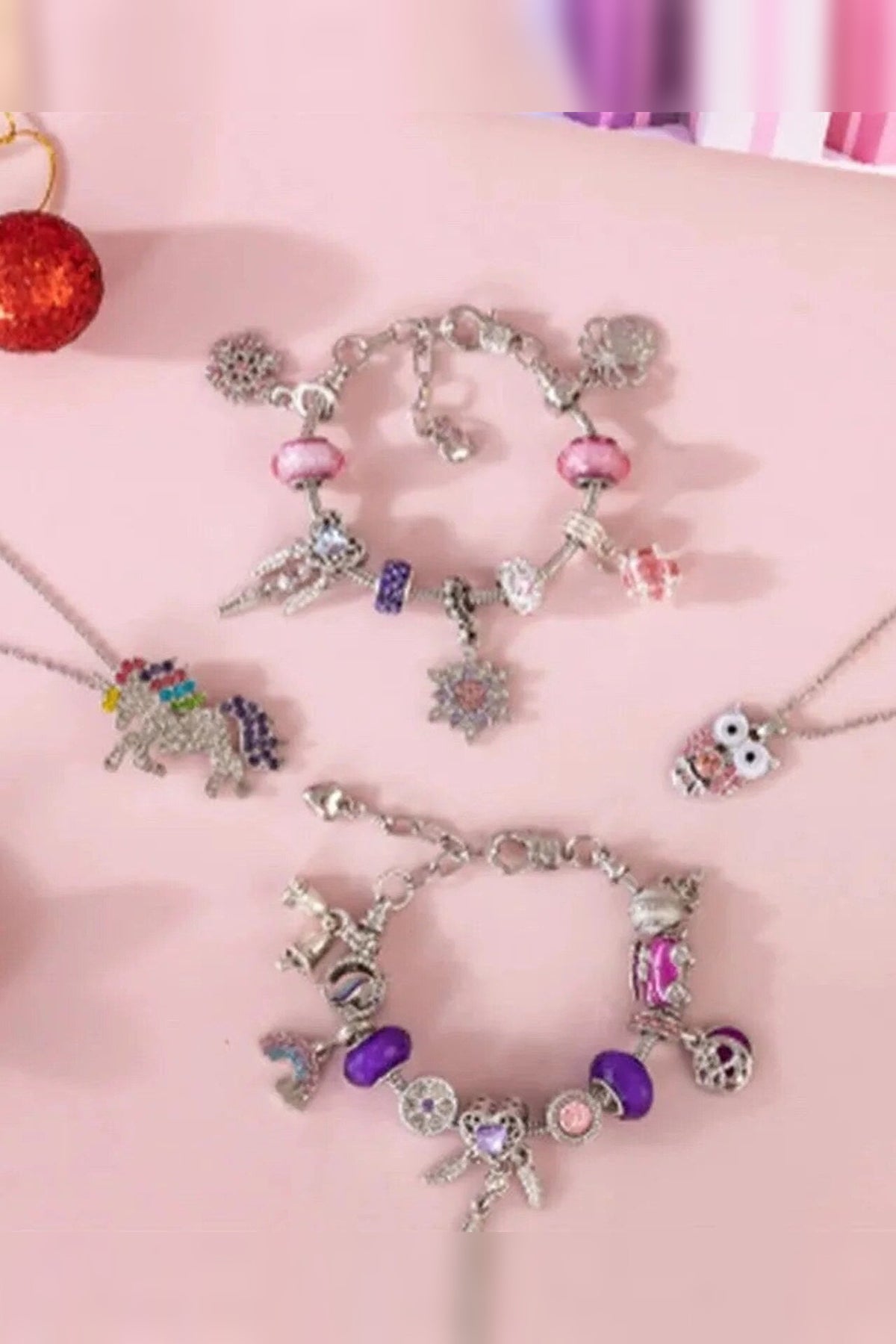 Charm Bracelet Advent Collection – crystal, metal and pearls