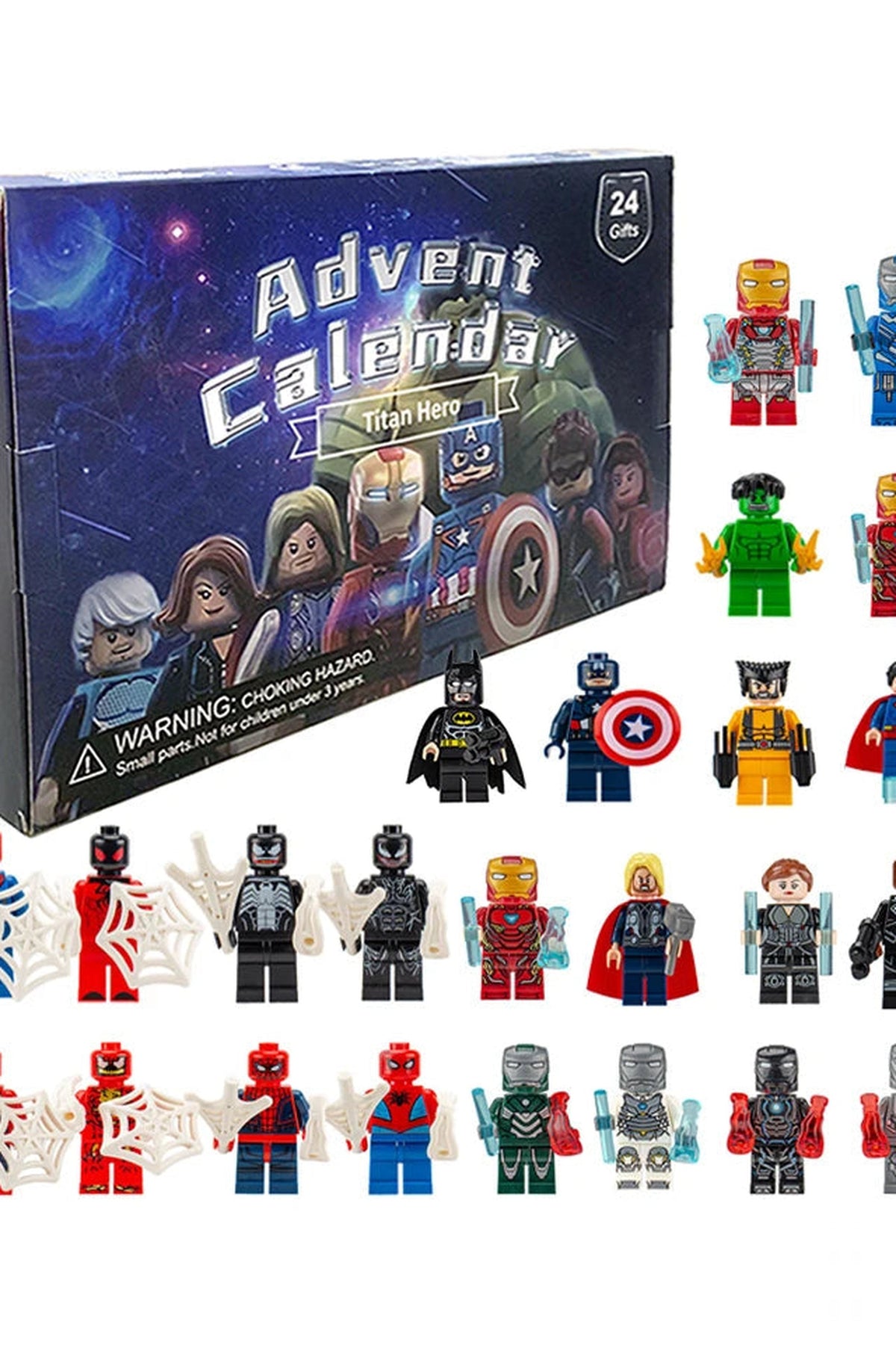 Marvel Advent Calendar Kids 2026 – 24 action figures for creative play