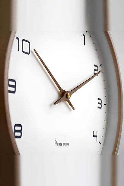 Wooden Frame Wall Clock with Silent Movement – No Ticking at Night