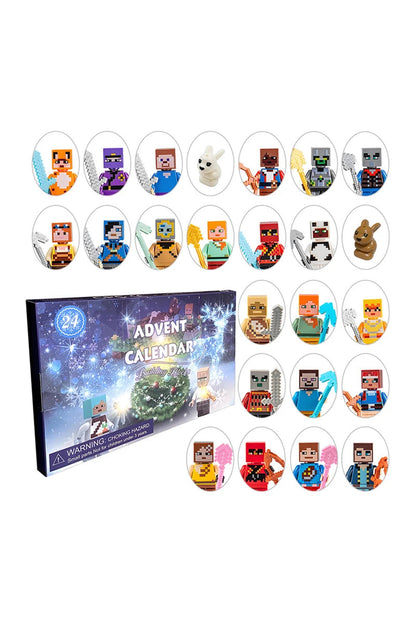 Pixel Figures Advent Calendar – 24 Characters and Animals