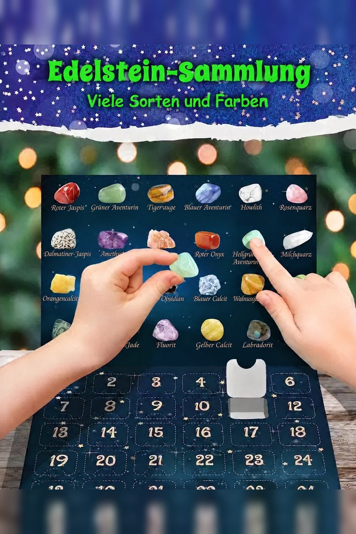 Mineral Advent Calendar 2026 – 24 natural stones for collectors