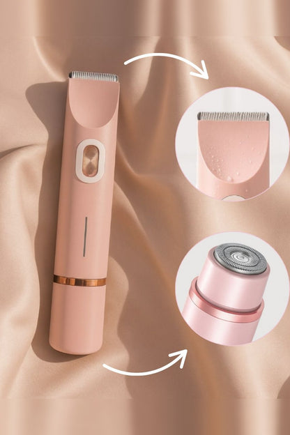 Intimate Electric Razor – cordless, two interchangeable heads, waterproof