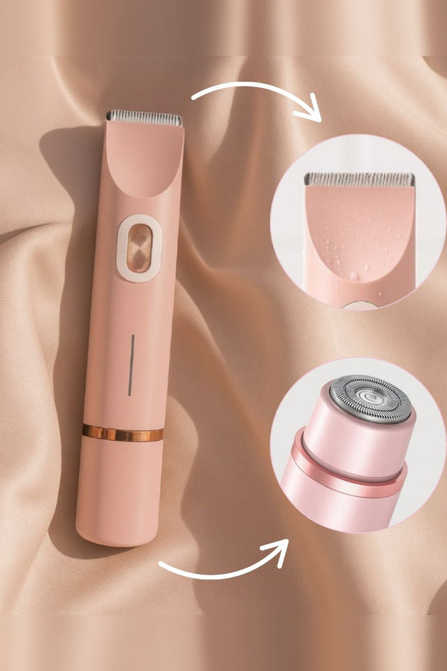 Intimate Electric Razor – cordless, two interchangeable heads, waterproof