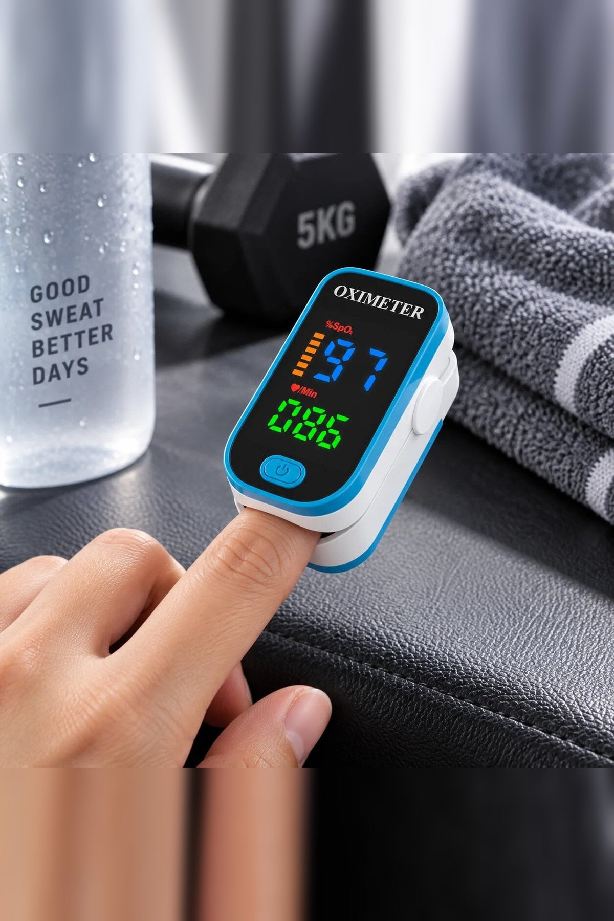 Blood Glucose Monitor – portable LED display, painless readings