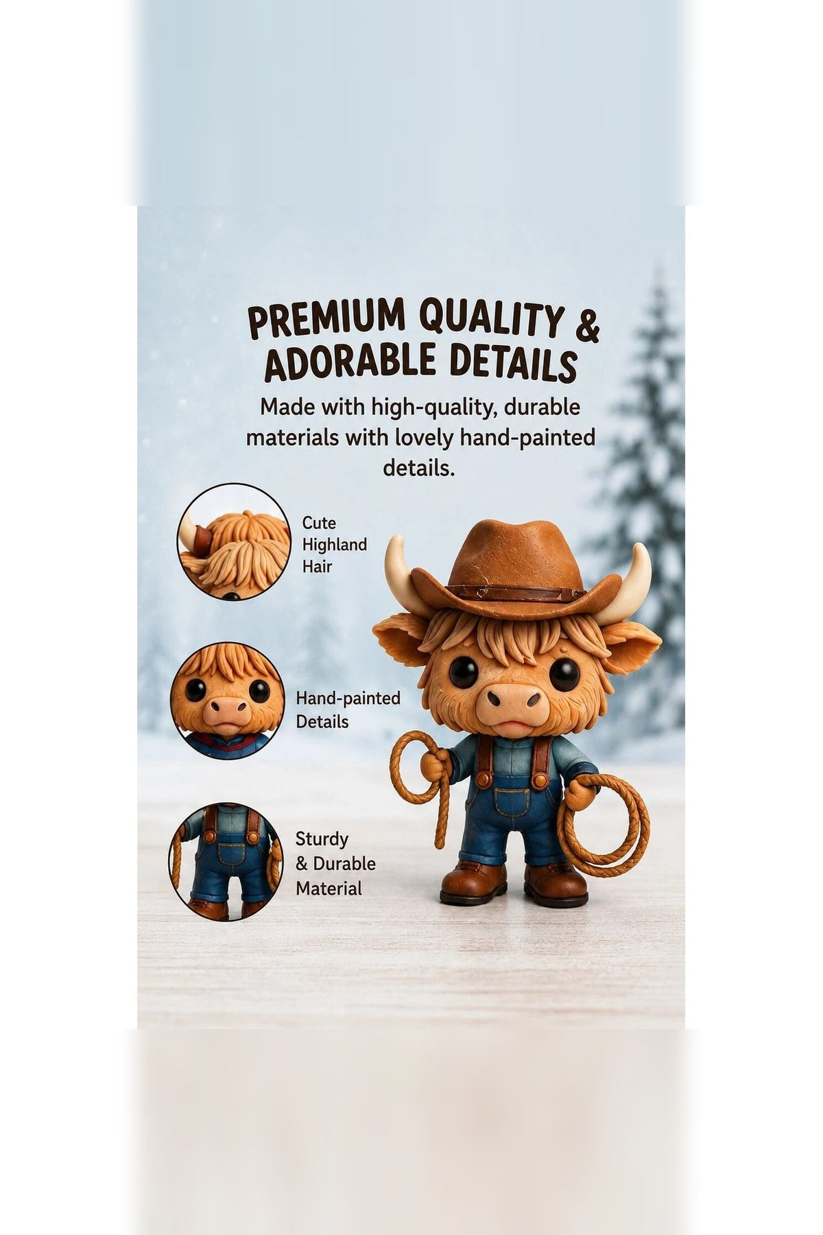Highland Cow Advent Calendar 2026 – Festive Figures