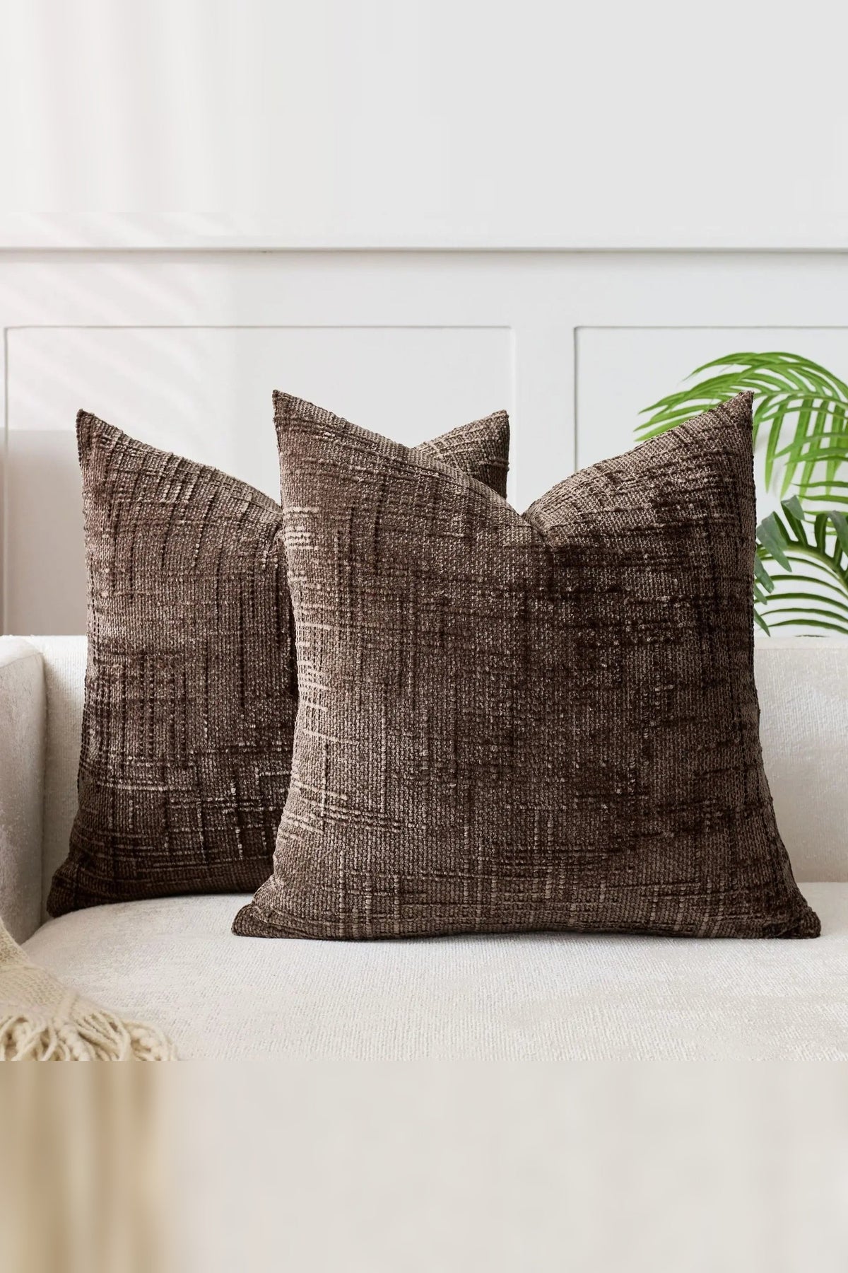 Chunky Chenille Cushion Cover – Japanese-Inspired Elegance