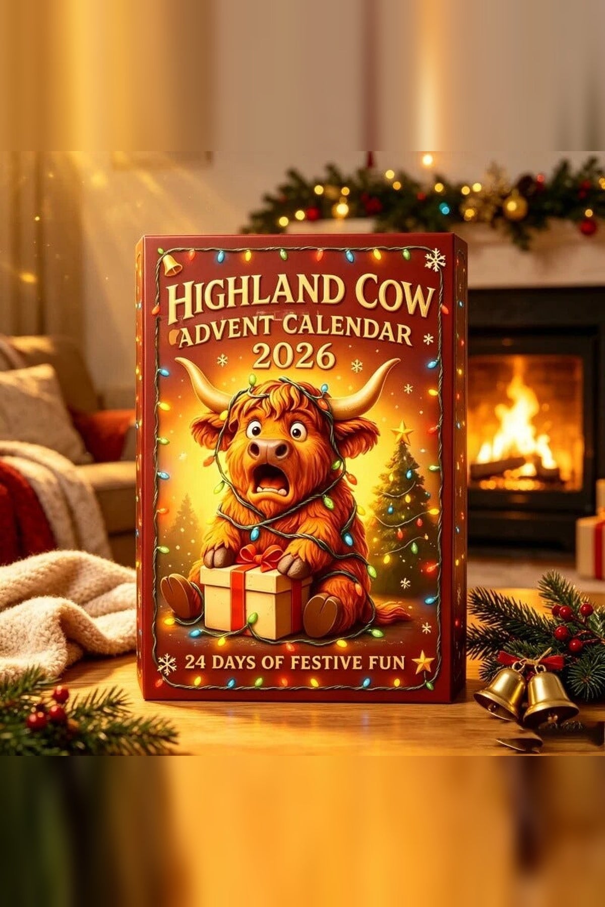 Highland Cow Advent Calendar 2026 – Festive Figures