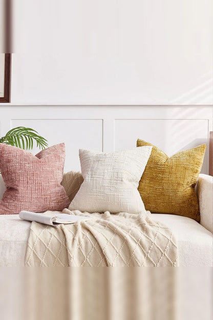Chunky Chenille Cushion Cover – Japanese-Inspired Elegance