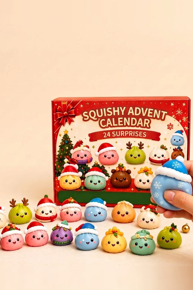 Squishy Advent Calendar – 24 slow-rising festive figures