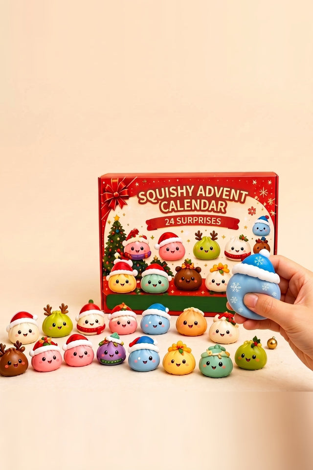 Squishy Advent Calendar – 24 slow-rising festive figures