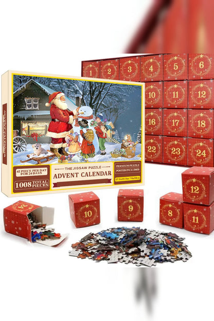 Jigsaw Advent Calendar 2026 – 1008 Pieces, One Christmas Picture
