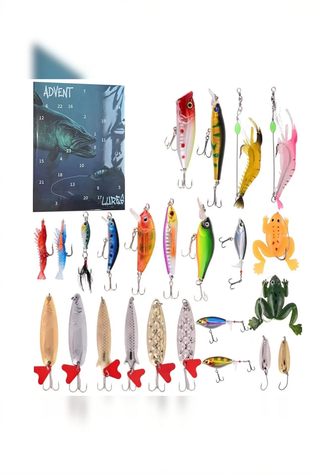 Fishing Advent Calendar – 24 lures, spinners and soft baits