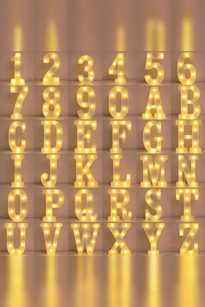 Light-Up Letters with LED Dots – Letters, Numbers and Symbols