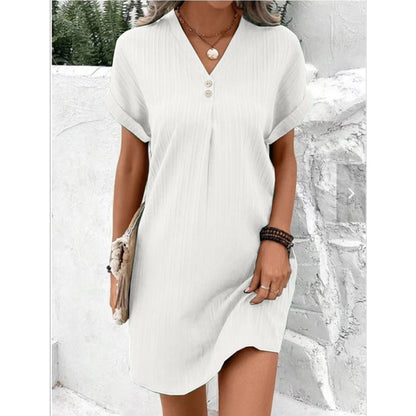AeroChic Women's Summer Dress – Stylish V-Neck Design for Comfort 6