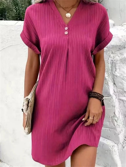 AeroChic Women's Summer Dress – Stylish V-Neck Design for Comfort 7