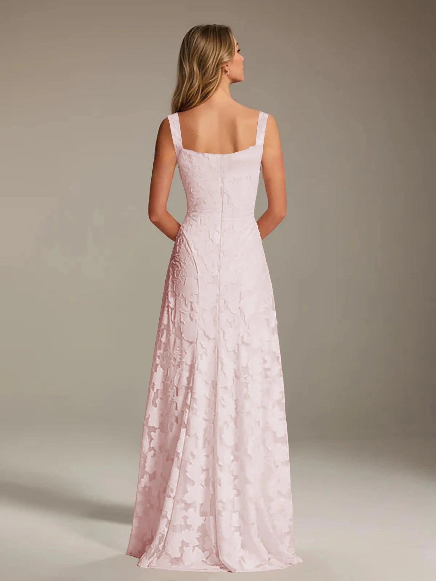 Alyssa Floral Lace Bridesmaid Dress – Elegant A-Line Design for Special Occasions 1