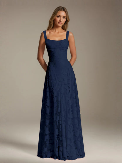 Alyssa Floral Lace Bridesmaid Dress – Elegant A-Line Design for Special Occasions 9
