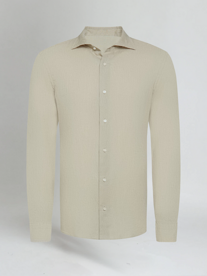 Breeze Herren Khaki-Leinenhemd – Atmungsaktiv für Elegante Sommerlooks 3