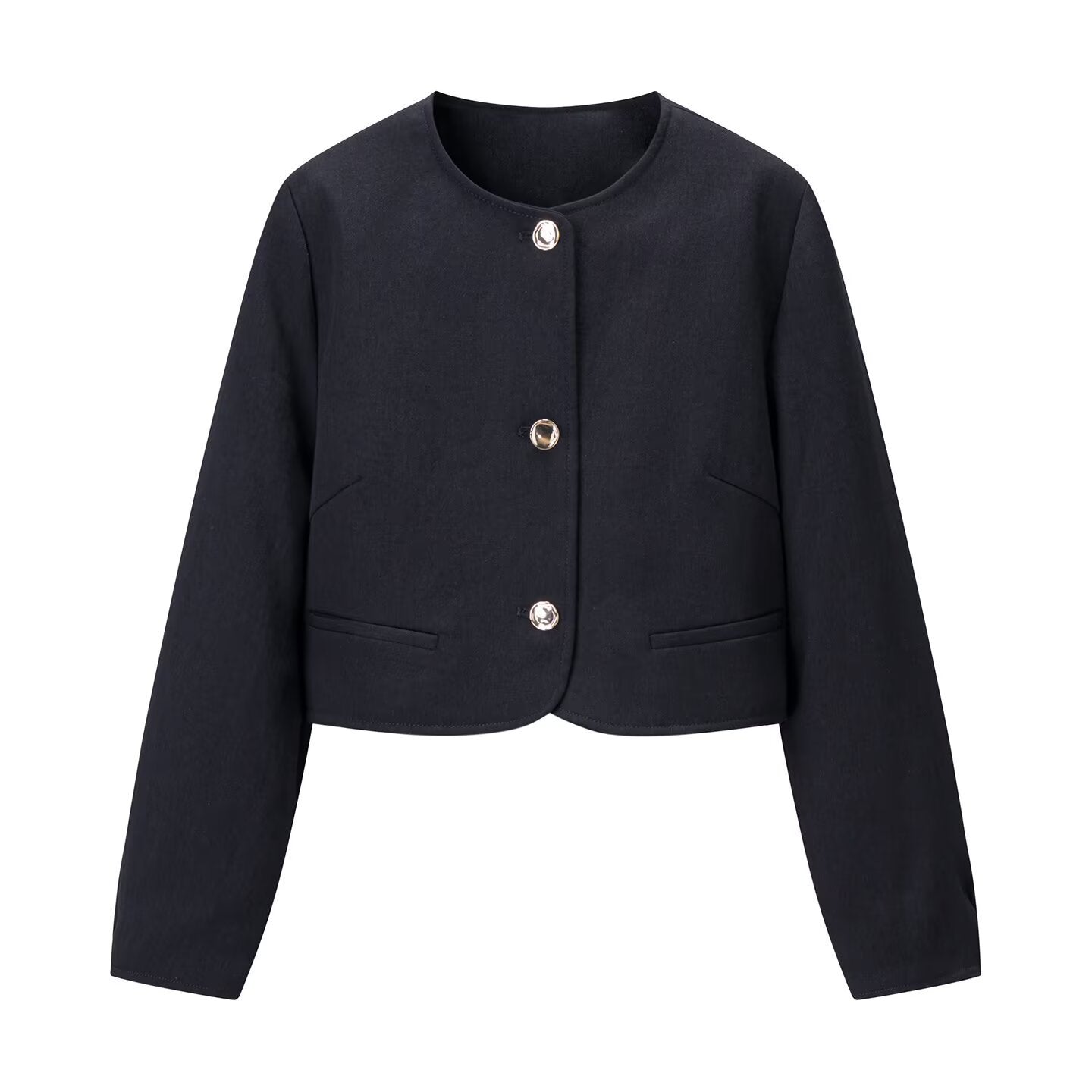 Breezy Cropped Blazer Jacket for Fashion-Forward Women – Stylish Minimalist Design for Versatile Outfits 3