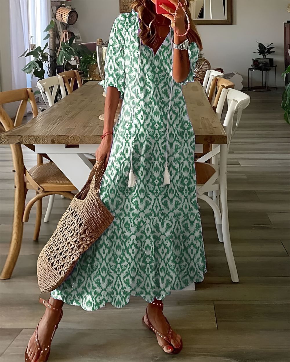 Celesta Women’s Boho Maxi Dress – Flowing Fit for Effortless Elegance 1