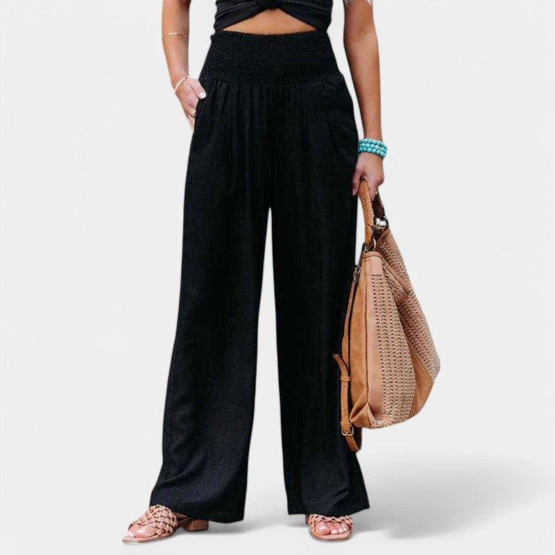Celina Women's Wide Leg Trousers – Airy Comfort for Warm Days 3