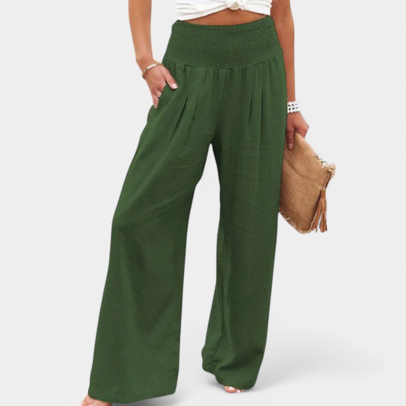 Celina Women's Wide Leg Trousers – Airy Comfort for Warm Days 5