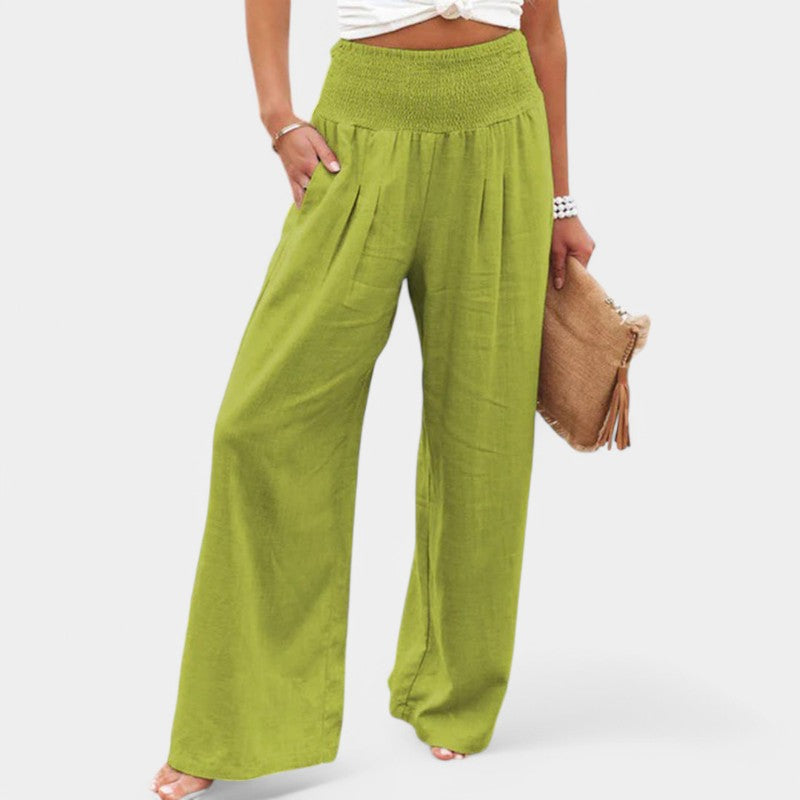Celina Women's Wide Leg Trousers – Airy Comfort for Warm Days 6