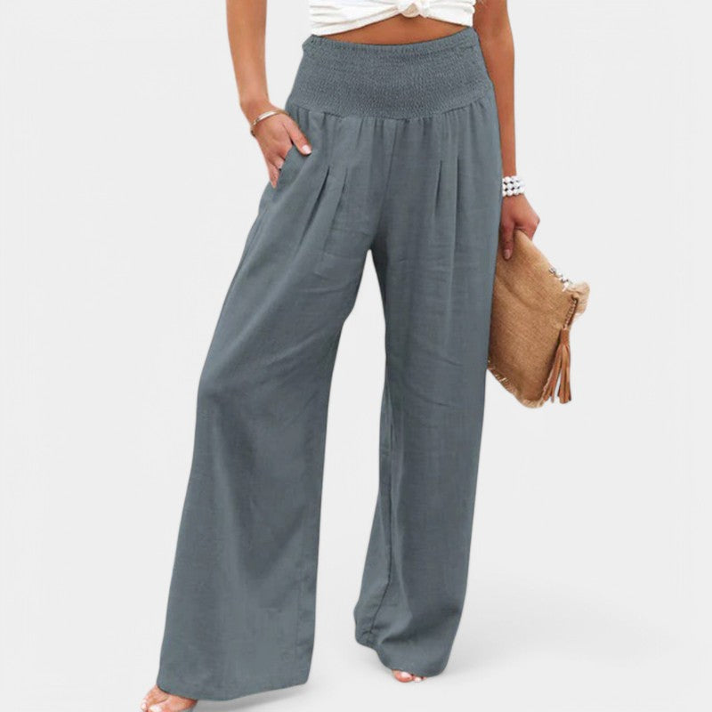 Celina Women's Wide Leg Trousers – Airy Comfort for Warm Days 7