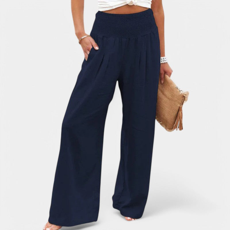 Celina Women's Wide Leg Trousers – Airy Comfort for Warm Days 8