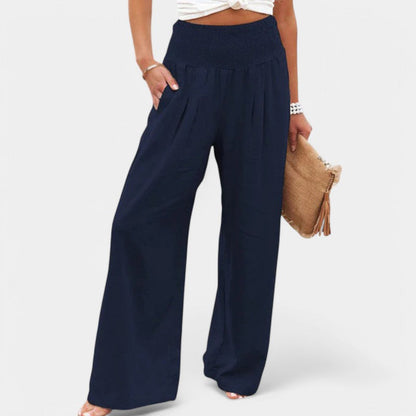 Celina Women's Wide Leg Trousers – Airy Comfort for Warm Days 8